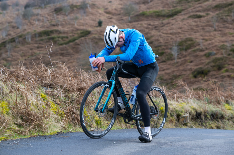 fatigued cyclist