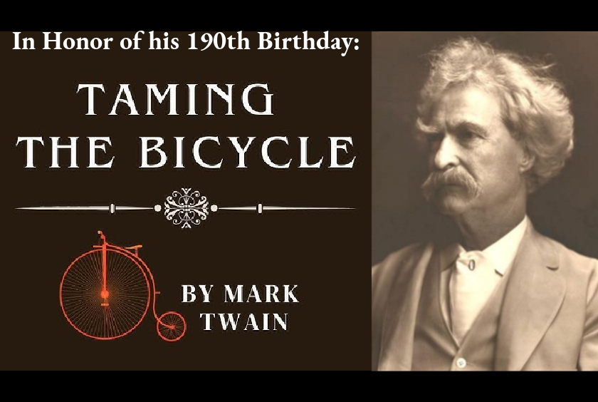 taming the bicycle mark twain